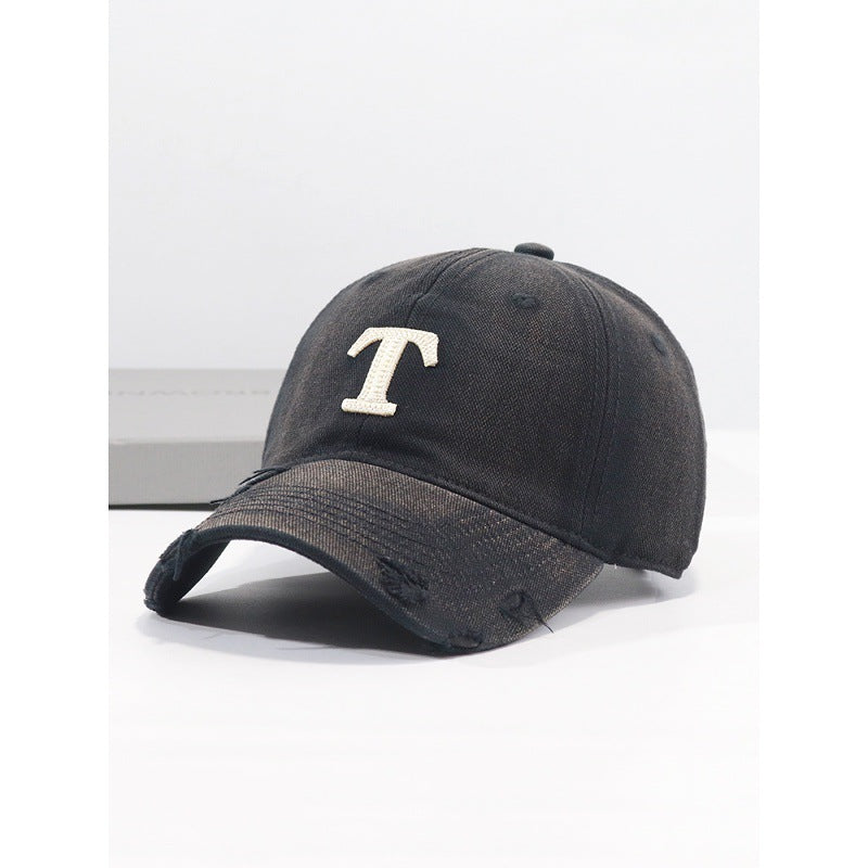 Herre Slitt Denim Caps Skanto