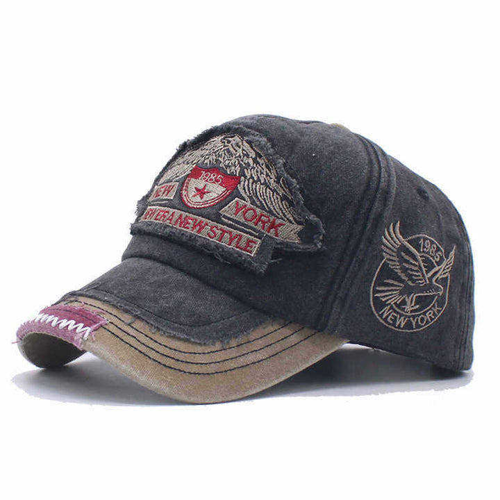 Herre slitt denim caps Skanto