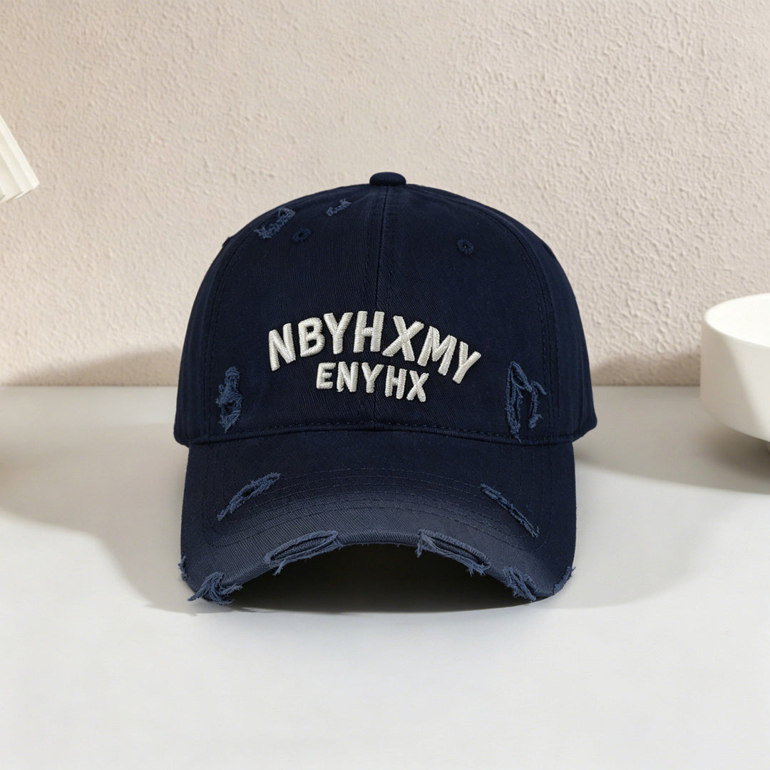 Herre Casual Slittet Teksturert Baseball Caps Skanto
