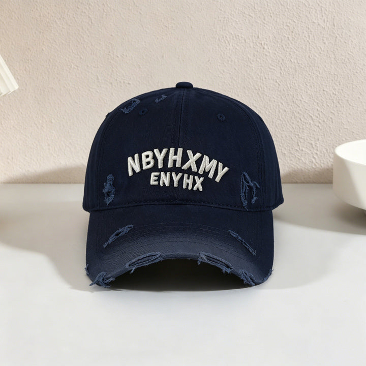 Herre Casual Slittet Teksturert Baseball Caps Skanto