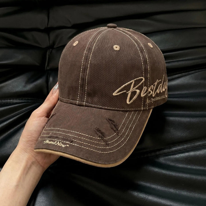 Herre Slitt Casual Bomulls Baseball Caps Skanto
