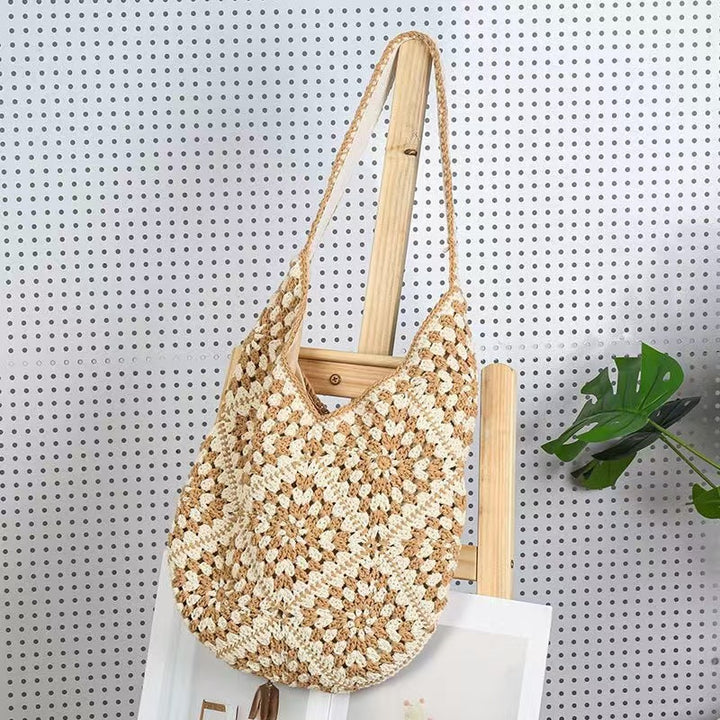 Håndlaget heklet shopper veske Skanto