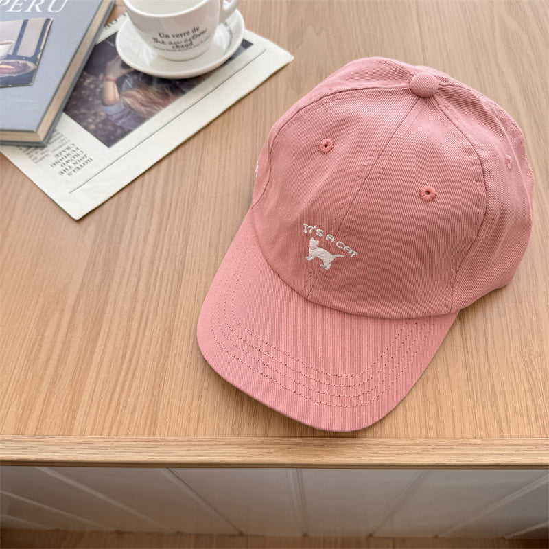 Kvinnenes Lekne Katt-Broderte Caps Skanto