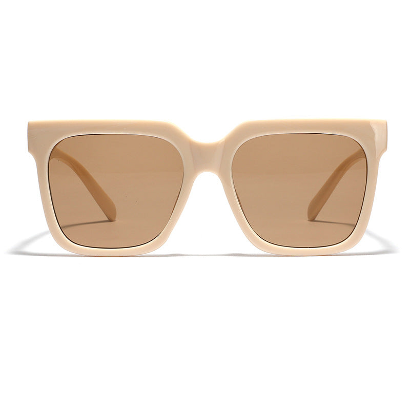 Dame firkantet solbrille med elegant skjoldpadde-design Skanto
