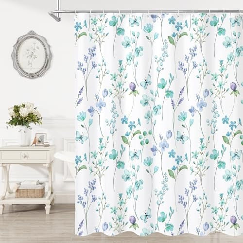 Blomstertrykk dusjkappe Skanto
