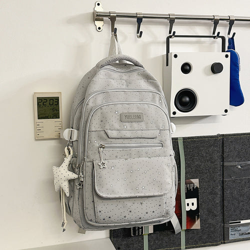 Multi-Compartment Stjerneprydet Skoleveske
