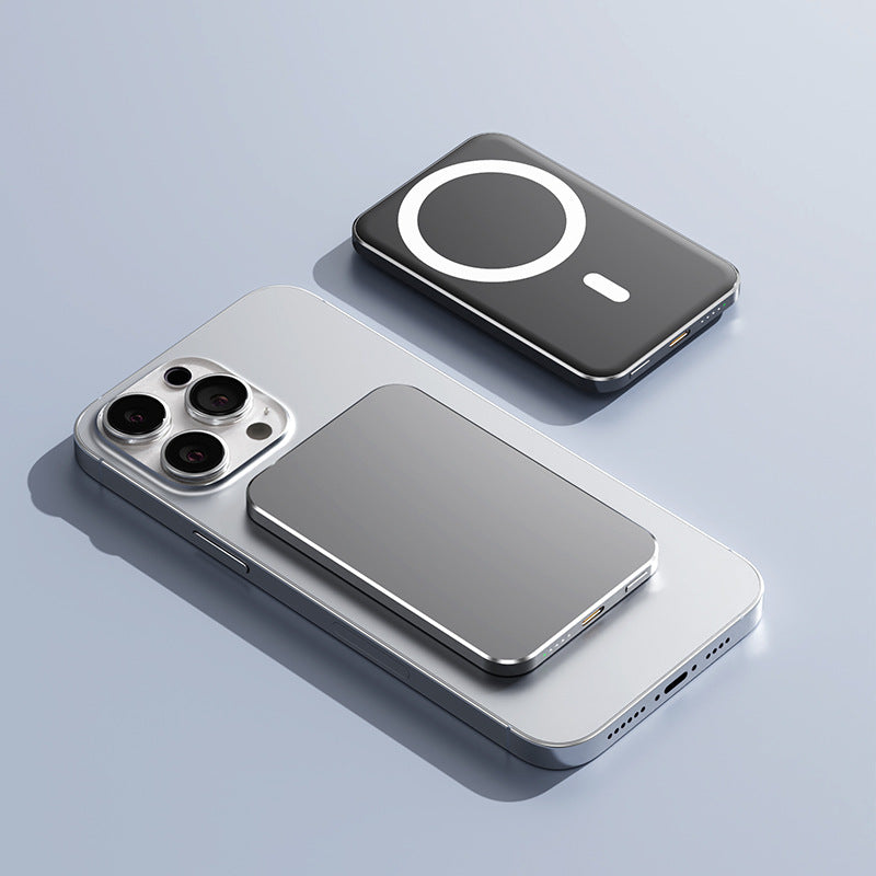 Magnetisk Powerbank med hurtigladende Qi-funksjon Skanto
