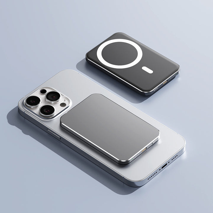 Bærbar magnetisk powerbank med høyhastighetslading Skanto