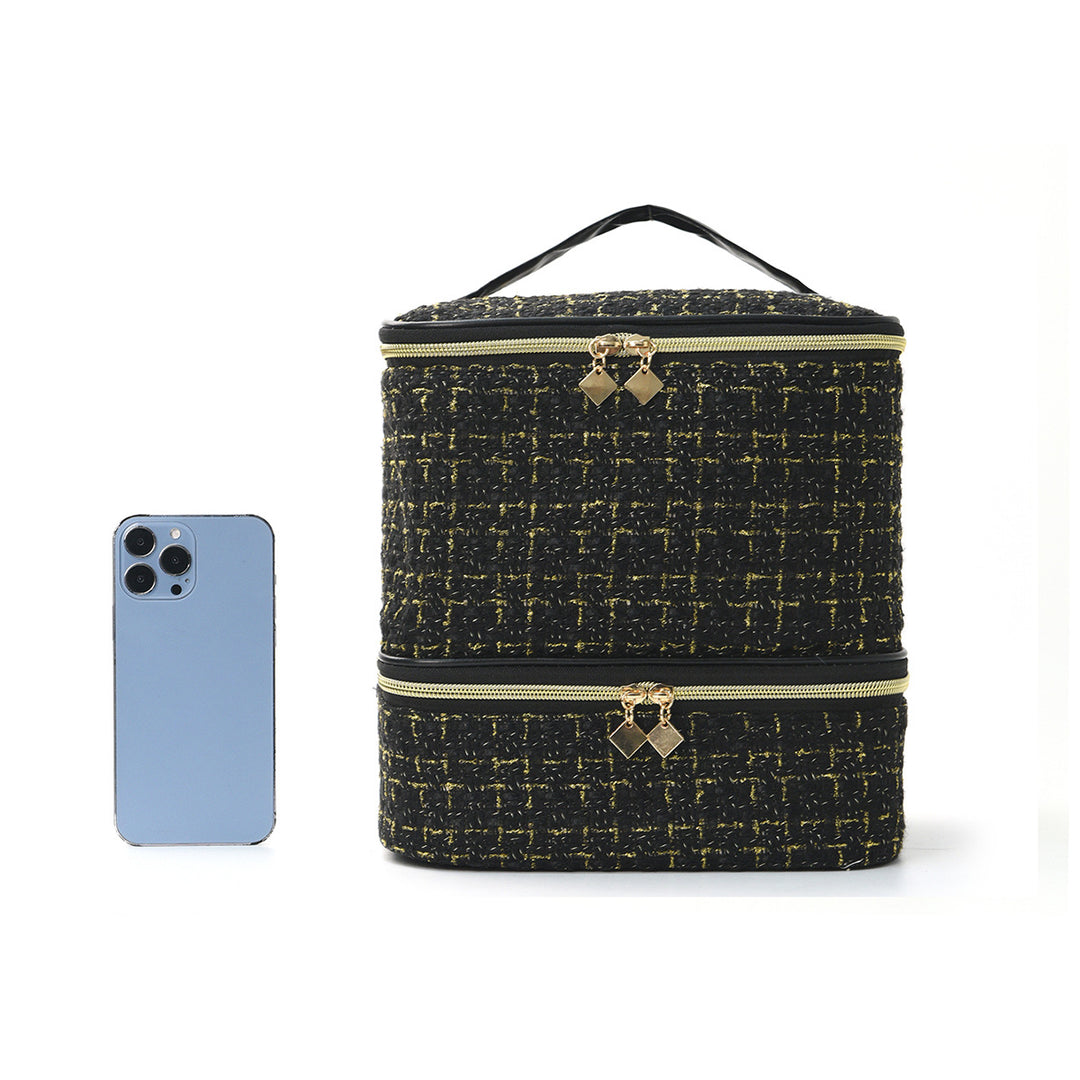 Kosmetikk organizer bag med elegant stoff Skanto