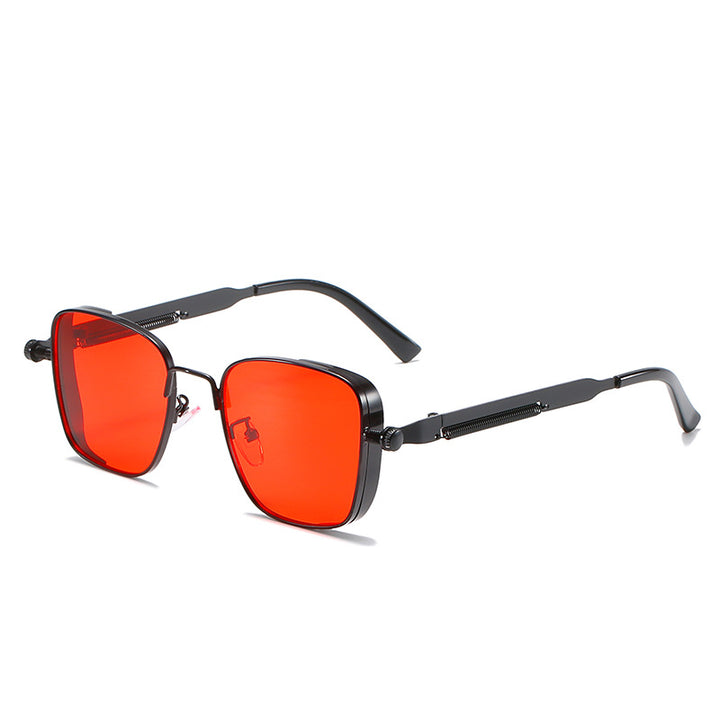 Dame modernistisk solbrille i elegant metallramme Skanto