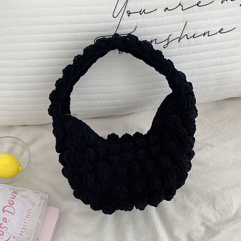 Handmade bag with textured design Skanto