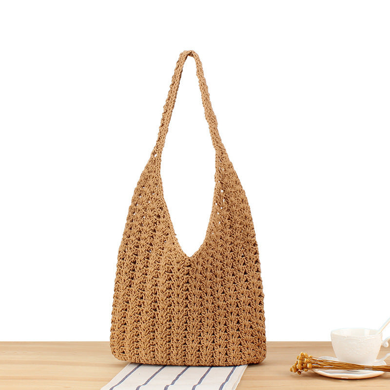 Handbag made of hand-knotted natural material Skanto