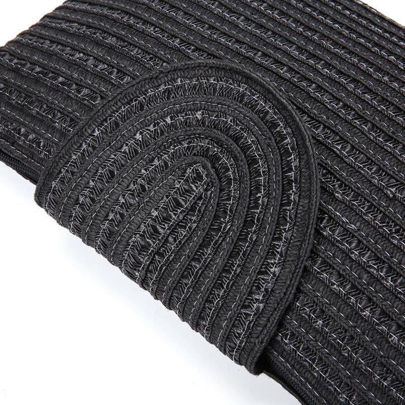Elegant Clutch-veske med høykvalitets flettestruktur Skanto
