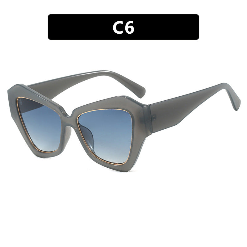 Women's trendy Cat-Eye sunglasses with elegant frame and UV protection Skanto