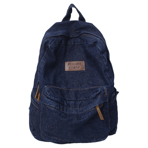 Denim Reise Skole Ryggsekk Skanto
