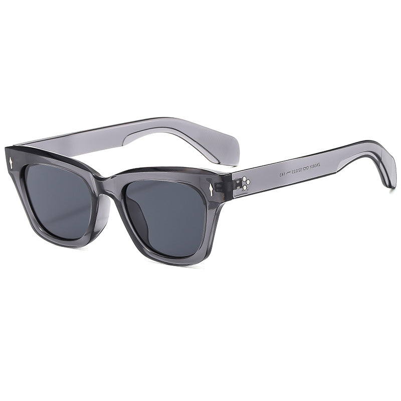 Damer Cat-Eye solbrille med moderne, transparent ramme og UV-beskyttelse Skanto