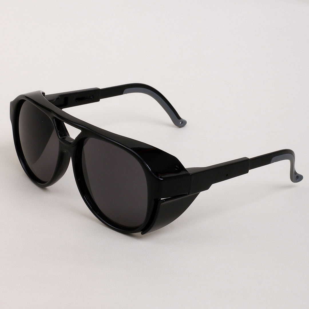 Dame oversized solbriller i geometrisk design med robust ramme og polarisert glass Skanto