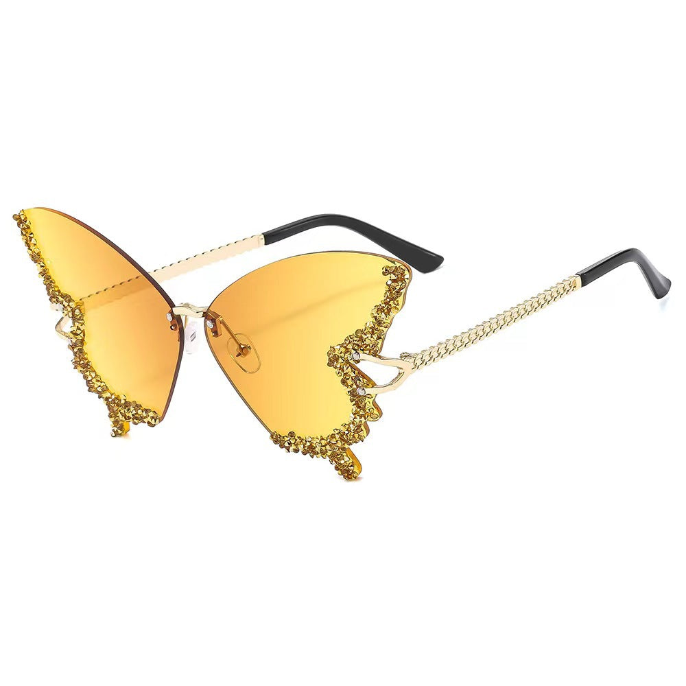 Dame ekstravagant Flügel-solbrille Skanto