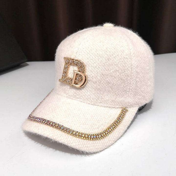 Kvinne Luksus Pyntet Fleece Baseball Cap Skanto