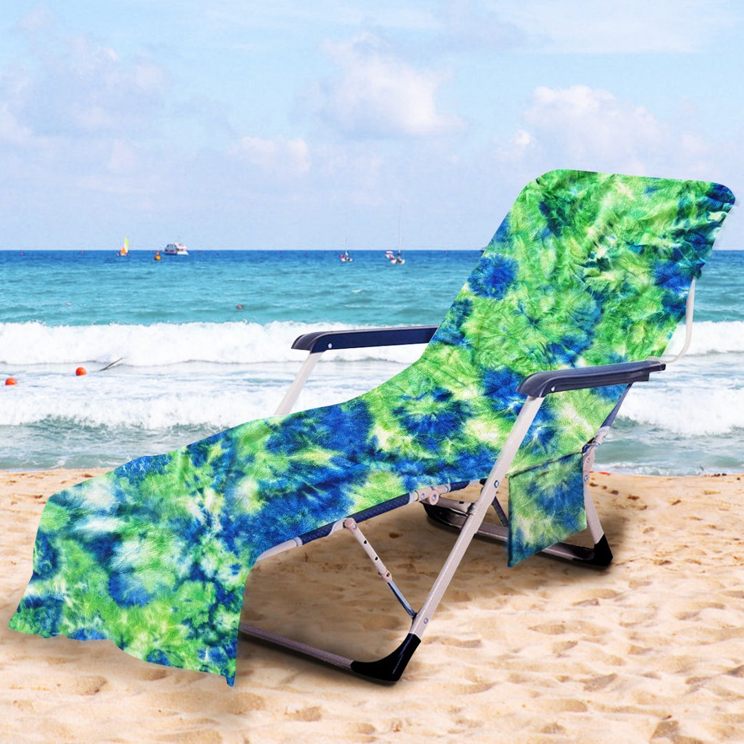 Liggestolpute med kunstnerisk TIE-DYE-design Skanto