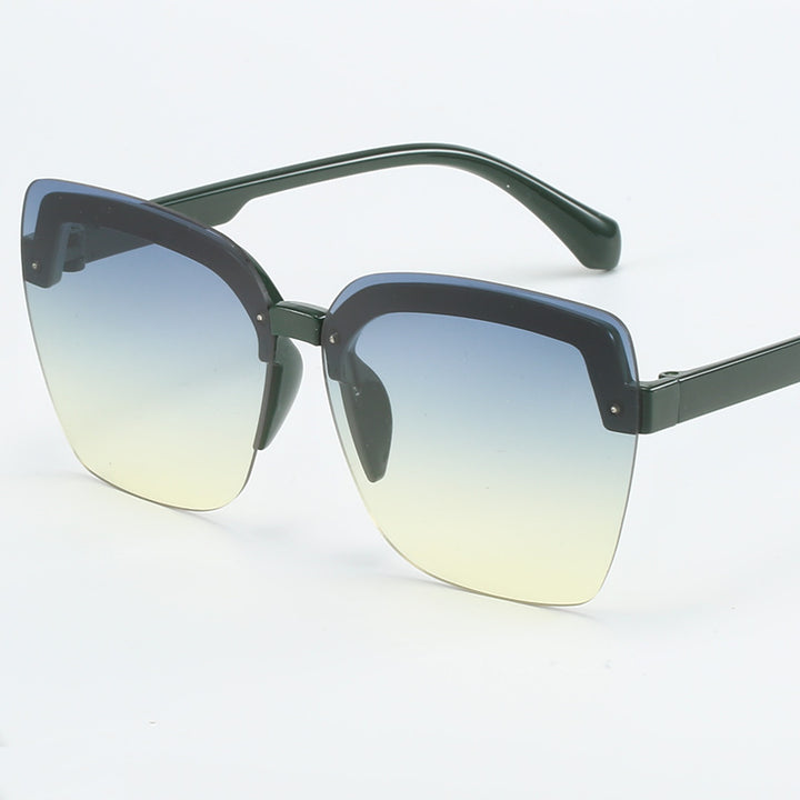 Dame moteriktig Shield-solbrille med moderne, kvadratisk design Skanto