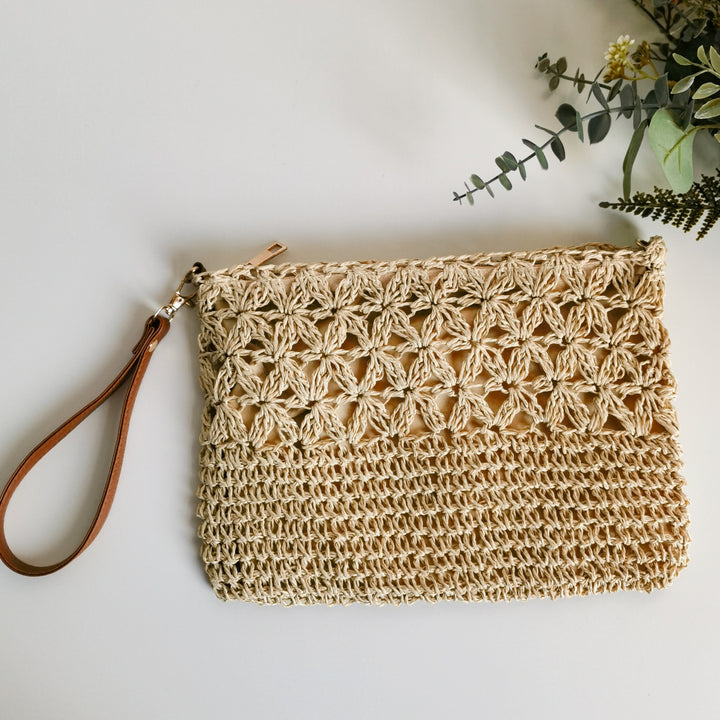 Håndlaget Makramee Clutch Skanto