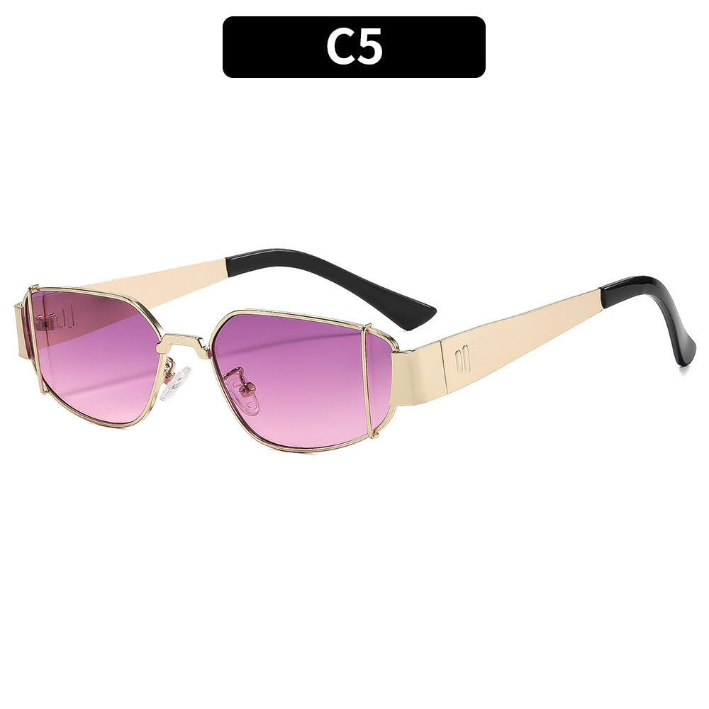 Dame designer solbrille i moderne, kantete stil Skanto