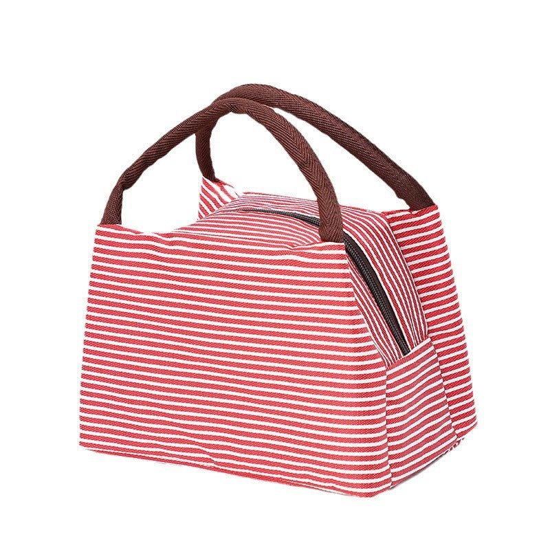 Isolert lunsjbag med elegant stripemønster Skanto