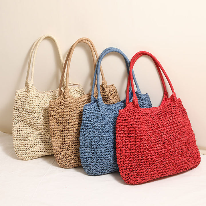 Handmade raffia tote bag with sturdy handles Skanto