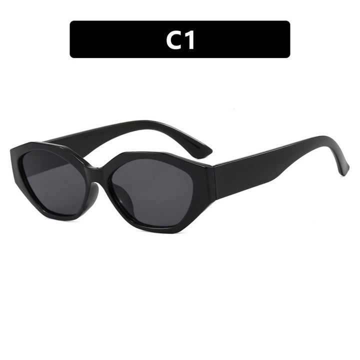 Women's stylish sunglasses in modern geometric design with protective UV filter Skanto