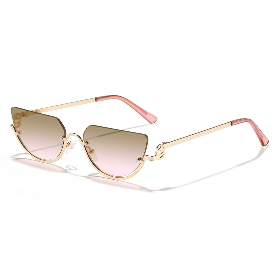 Dame Design-solbriller med innovativ Cat-Eye-ramme Skanto