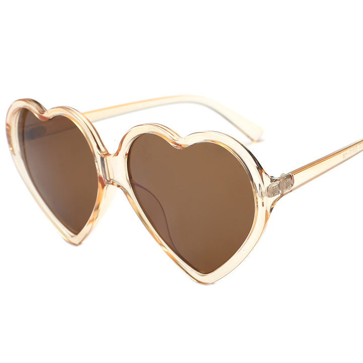 Dame hjerteformet solbrille med stilige rammer Skanto