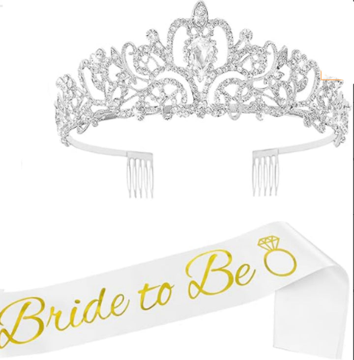Damer Elegant Tiara med Personalisert Belte Skanto