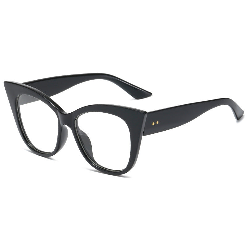 Dame ekstravagante Cat-Eye-solbriller med speilreflekterte linser Skanto