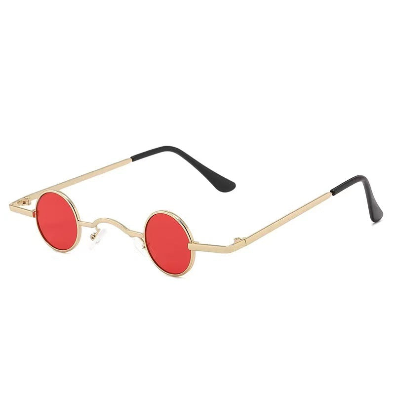 Dame Runde solbrille i vintage-stil Skanto