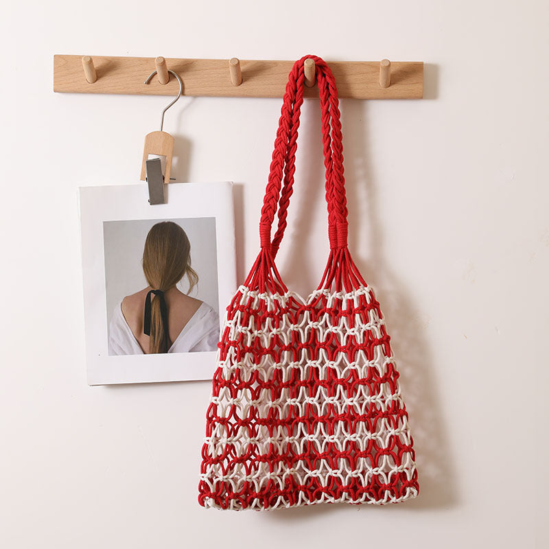 Hand-knotted tote and beach bag Skanto