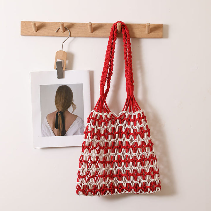 Hand-knotted tote and beach bag Skanto