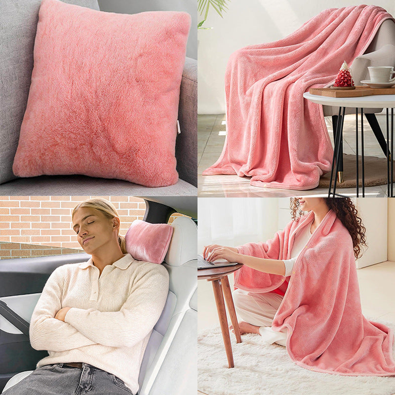 Dame kosepledd med arm-design og pute Skanto