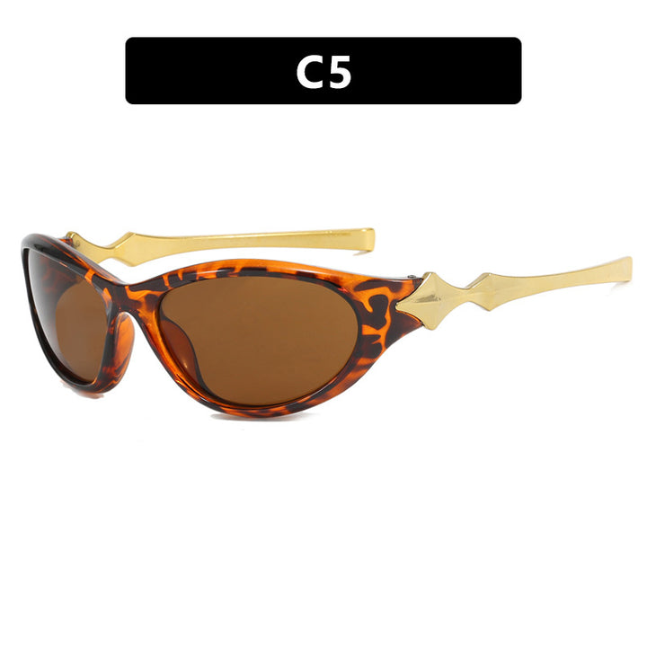 Women's sunglasses in elegant retro style with eye-catching lenses Skanto