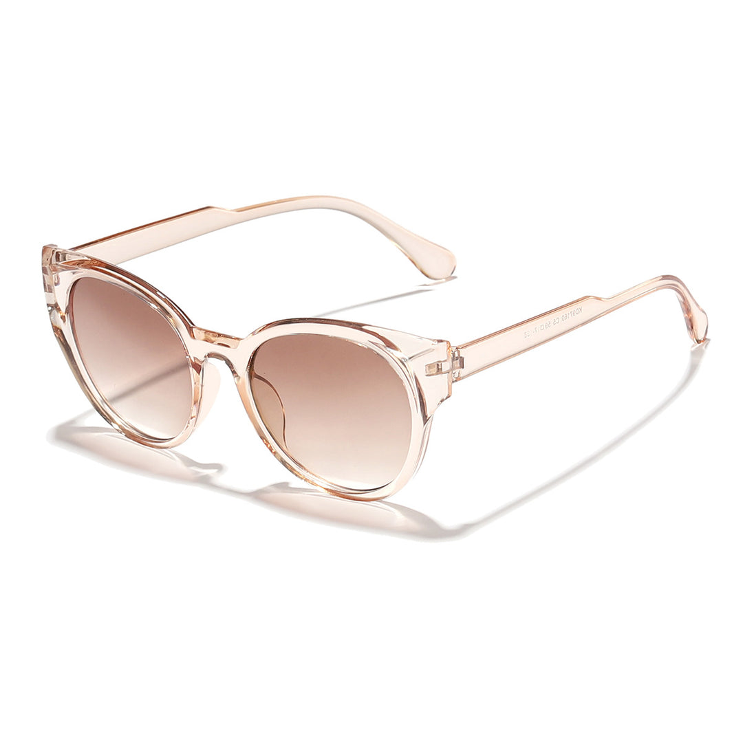 Damer stilige solbriller med elegant transparent ramme Skanto