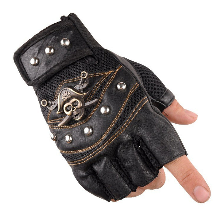 Men's Biker Gloves with Breathable Mesh Material and Robust Design Skanto