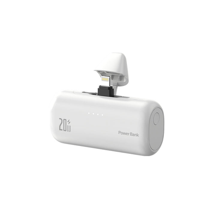 Powerbank med integrert ladeport og LED-statusindikator Skanto