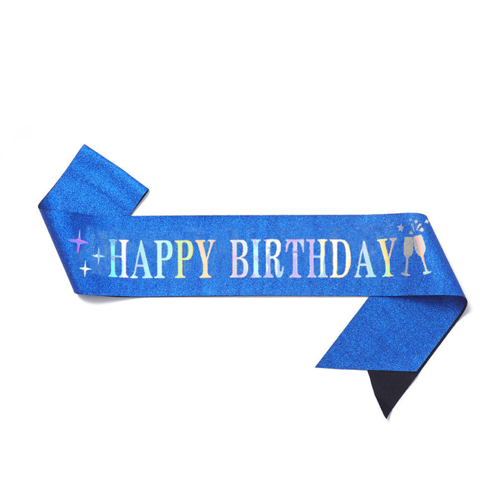 Dame Funkenkrone med "Happy Birthday" skrift Skanto