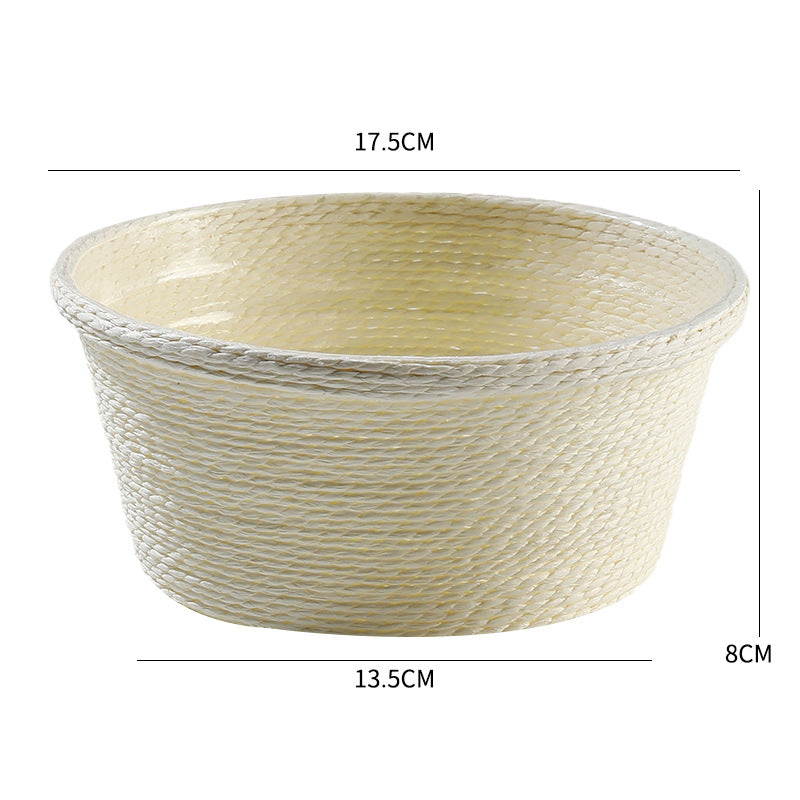 Dekorativ Woven Plantekrukke Skanto