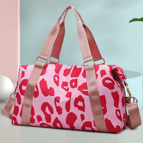 Sporty tote bag with elegant leopard pattern Skanto