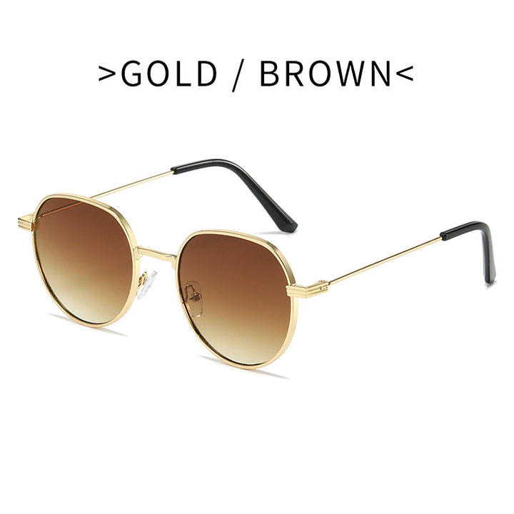 Dame Stilfull rund Designer mote solbrille Skanto