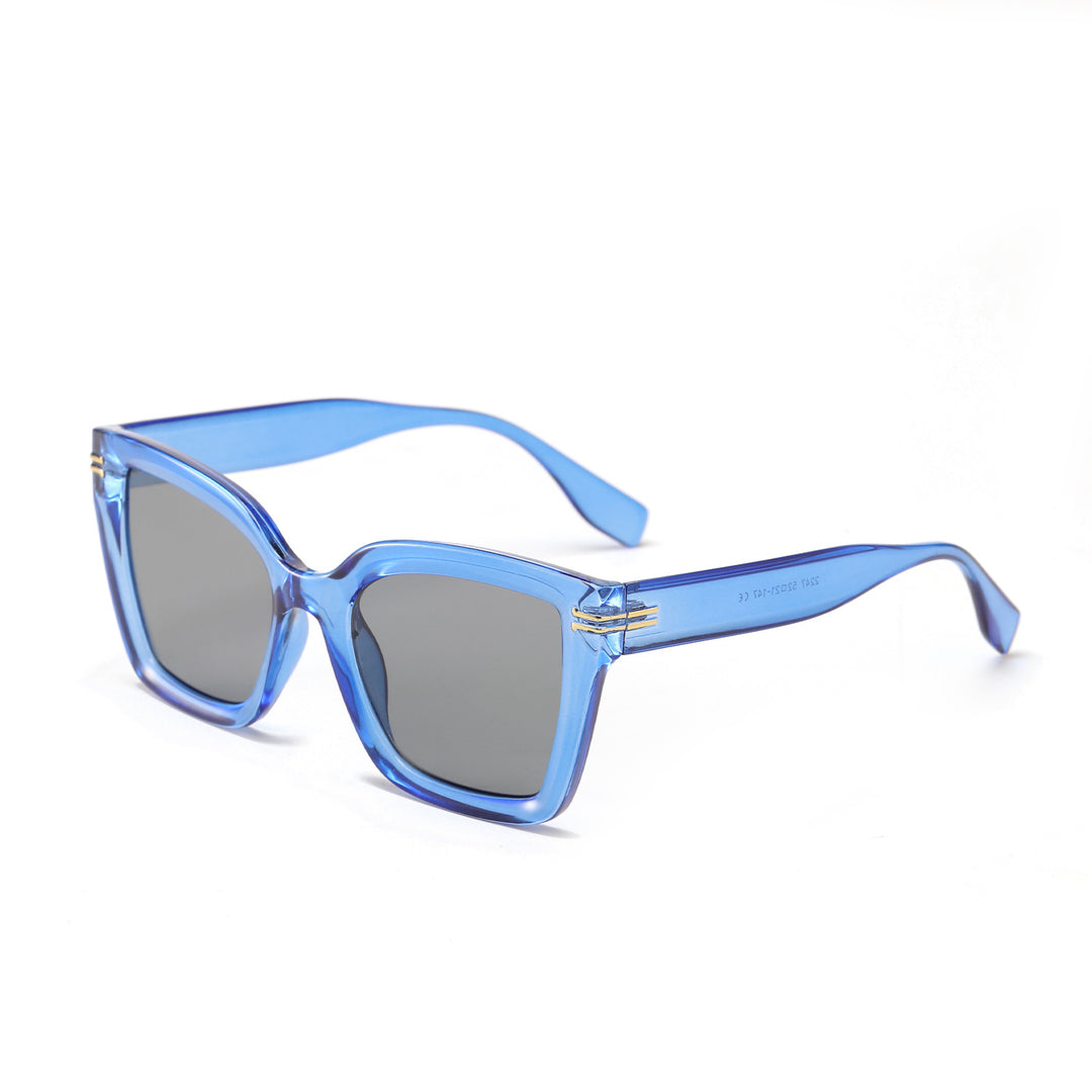 Damer trendy kvadratisk solbrille med elegant ramme Skanto