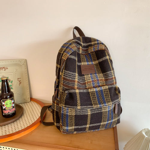 Koselig Rutete Skole Ransel