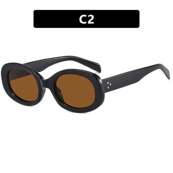 Women's Fashionable Sunglasses in Elegant Oval Design with Robust Frame Skanto
