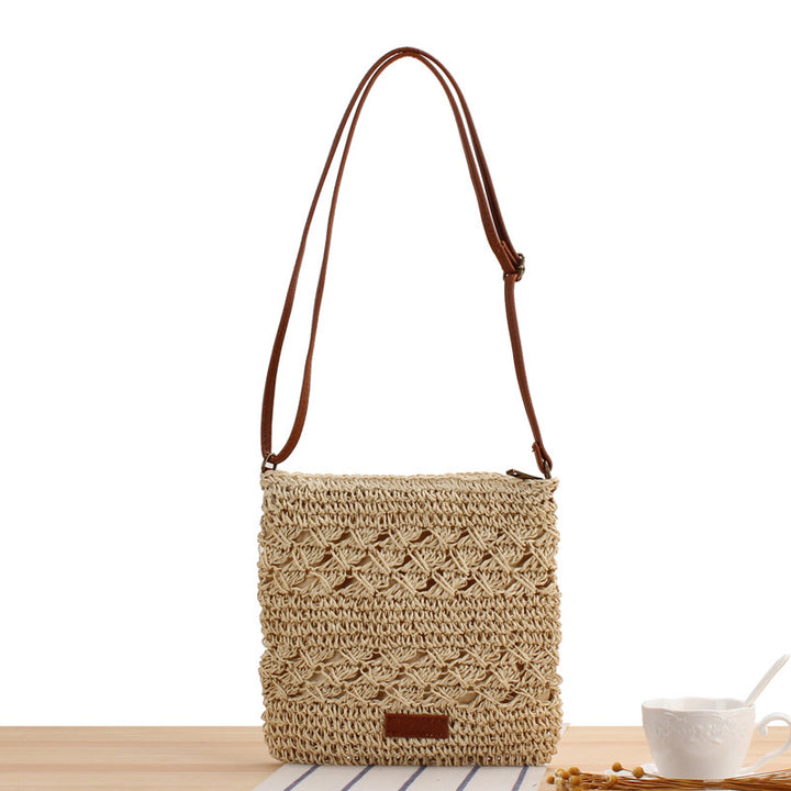 Handbag with modern braided pattern Skanto